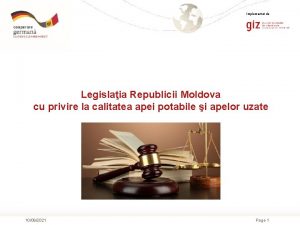 Implementat de Legislaia Republicii Moldova cu privire la