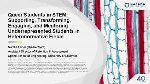 Queer Students in STEM Supporting Transforming Engaging and