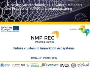 Future clusters in innovation ecosystems EWRC 15 th