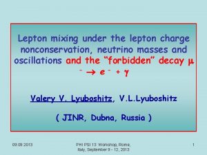 Lepton mixing under the lepton charge nonconservation neutrino