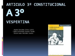 ARTICULO 3 CONSTITUCIONAL A 3 VESPERTINA Aburto Gonzlez