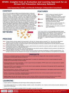 SPARC Insights from an Evaluation and Learning Approach