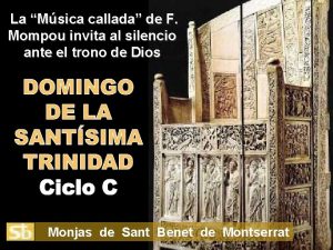 La Msica callada de F Mompou invita al