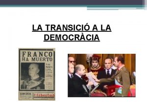 LA TRANSICI A LA DEMOCRCIA INDEX 1 2