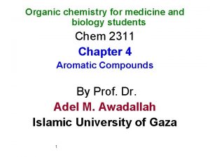 Organic chemistry for medicine and biology students Chem