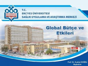 Global Bte ve Etkileri Prof Dr Kudret DORU