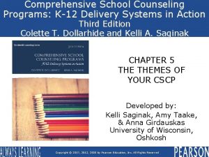 Comprehensive School Counseling Programs K12 Delivery Systems in