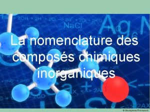 La nomenclature des composs chimiques inorganiques i StockphotoThinkstock