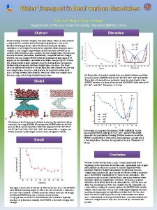 Water Transport in Bent Carbon Nanotubes T Qiu