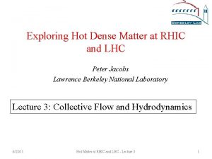 Exploring Hot Dense Matter at RHIC and LHC