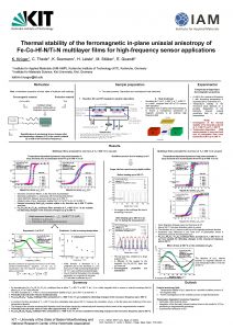 Thermal stability of the ferromagnetic inplane uniaxial anisotropy