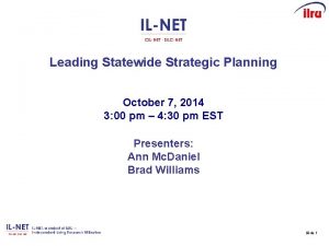 Leading Statewide Strategic Planning October 7 2014 3