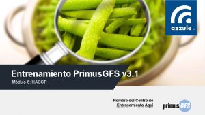 Entrenamiento Primus GFS v 3 1 Mdulo 6