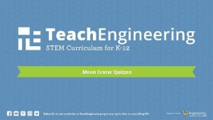 Moon Crater Quizzes 1 Which system has more