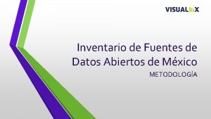 Inventario de Fuentes de Datos Abiertos de Mxico