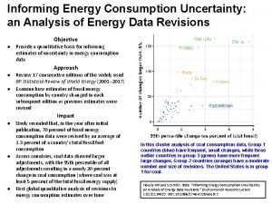 Informing Energy Consumption Uncertainty an Analysis of Energy