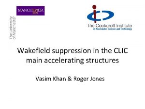 Wakefield suppression in the CLIC main accelerating structures