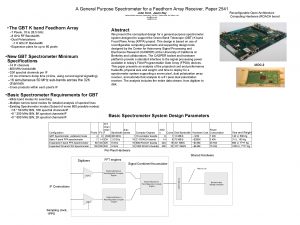 A General Purpose Spectrometer for a Feedhorn Array