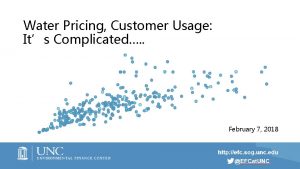 Water Pricing Customer Usage Its Complicated October 26