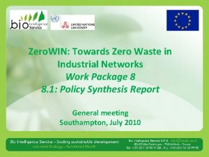 Zero WIN Towards Zero Waste in Industrial Networks