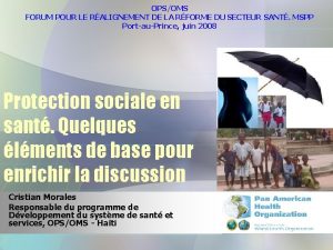 OPSOMS FORUM POUR LE RALIGNEMENT DE LA RFORME