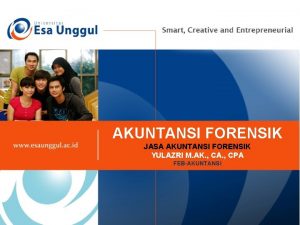 AKUNTANSI FORENSIK JASA AKUNTANSI FORENSIK YULAZRI M AK