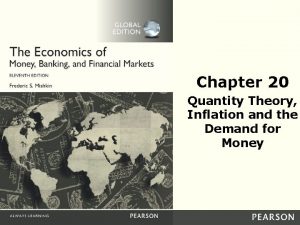 Chapter 20 Quantity Theory Inflation and the Demand