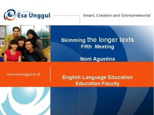 Skimming the longer Fifth Meeting texts Noni Agustina