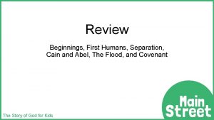 Review Beginnings First Humans Separation Cain and Abel