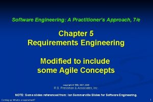Software Engineering A Practitioners Approach 7e Chapter 5