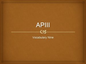 APIII Vocabulary Nine Austere Adjective SimpleOnly the basicsWithout