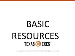 BASIC RESOURCES BASIC RESOURCES Listed as official group