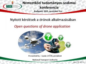 Nemzetkzi tudomnyosszakmai konferencia Budapest 2015 november 3 4