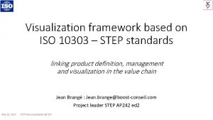 Visualization framework based on ISO 10303 STEP standards
