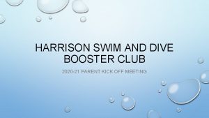 HARRISON SWIM AND DIVE BOOSTER CLUB 2020 21