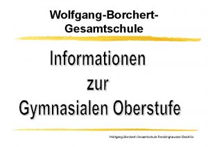 Wolfgang borchert gesamtschule recklinghausen