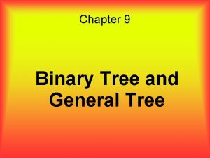 Chapter 9 Binary Tree and General Tree Overview
