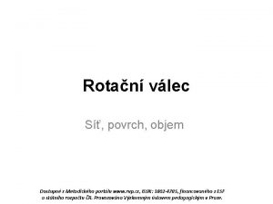 Rotan vlec S povrch objem Dostupn z Metodickho