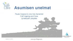 Asumisen unelmat Paula Vasara Lina Van Aerschot Co