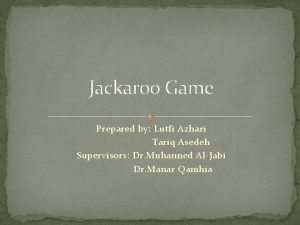 Jackaroo game rules