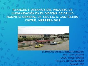 AVANCES Y DESAFIOS DEL PROCESO DE HUMANIZACIN EN