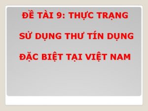 TI 9 THC TRNG S DNG TH TN