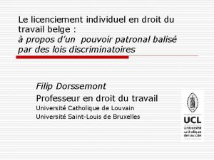 Le licenciement individuel en droit du travail belge