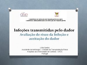 Infees transmitidas pelo dador Avaliao de risco da