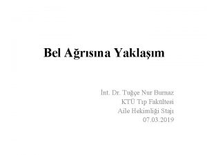 Bel Arsna Yaklam nt Dr Tue Nur Burnaz