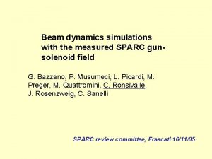 Beam dynamics simulations with the measured SPARC gunsolenoid
