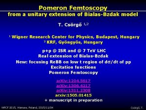 Pomeron Femtoscopy from a unitary extension of BialasBzdak