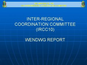 10 th MEETING OF THE IHO INTERREGIONAL COORDINATION