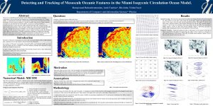 Detecting and Tracking of Mesoscale Oceanic Features in