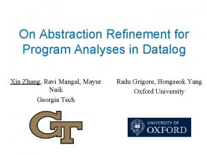 On Abstraction Refinement for Program Analyses in Datalog